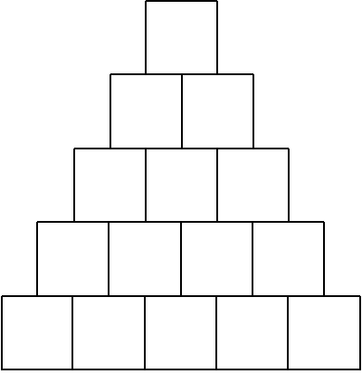 pyramid of numbers. The numbers in the other