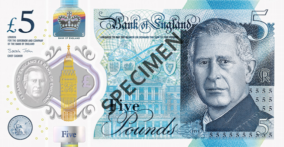 New Five Pound Note
