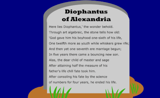 How old was Diophantus?