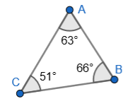 Angles in a triangle