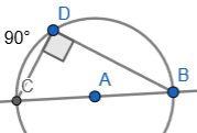 Angle in a semicircle