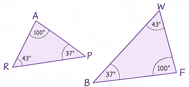 Two triangles