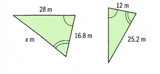 Two triangles