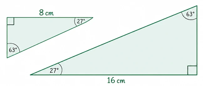 Two triangles