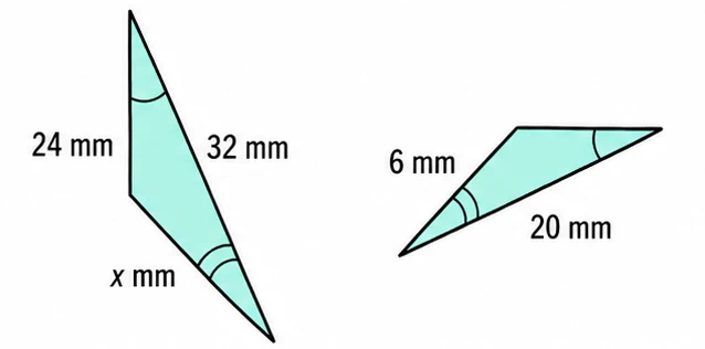 Two triangles