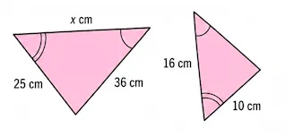 Two triangles