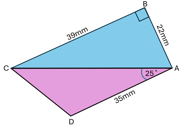 Two triangles
