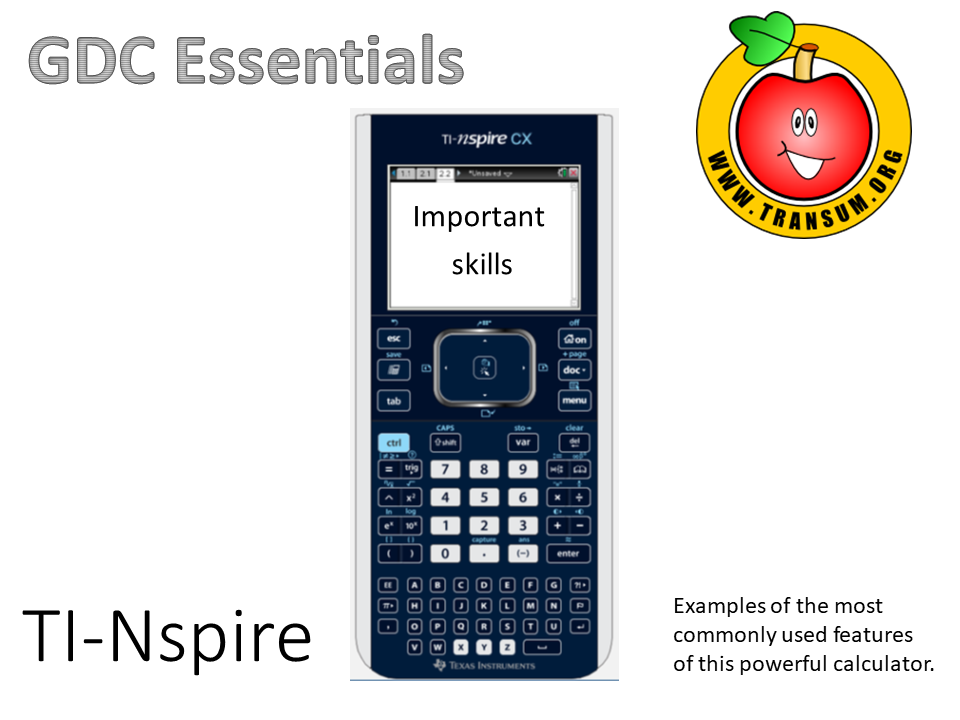 TI-Nspire CX Essential Skills