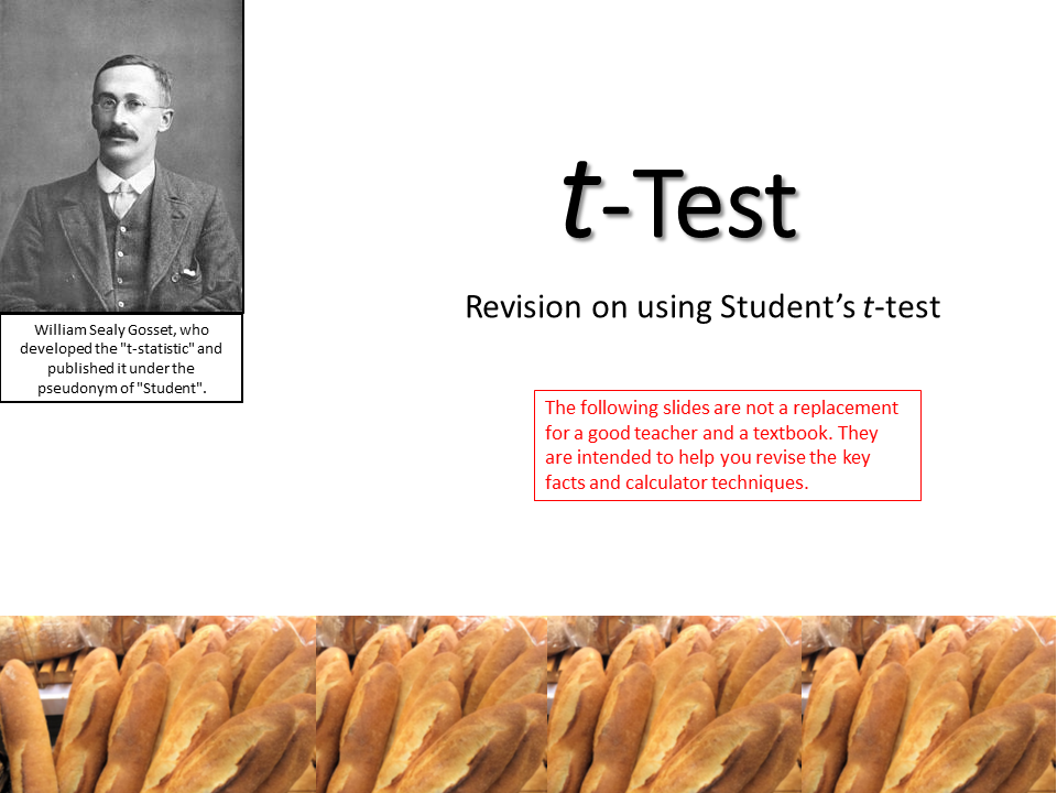 t-Test Revision