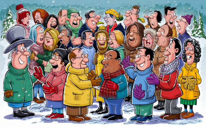 Dressing up warmly
