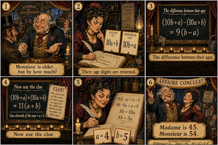 The last month's puzzle solution :: 45 and 54