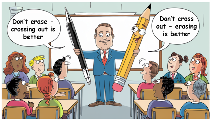 Pen or pencil?