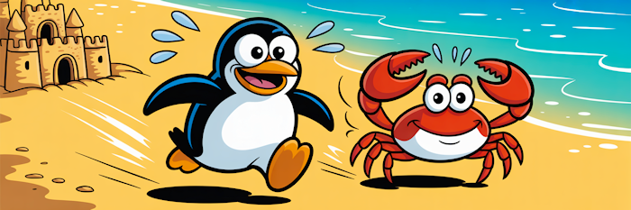 Penguin and Crab
