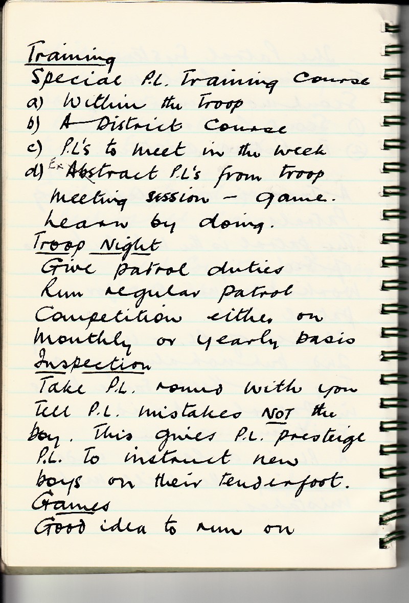 Gilwell Notebook