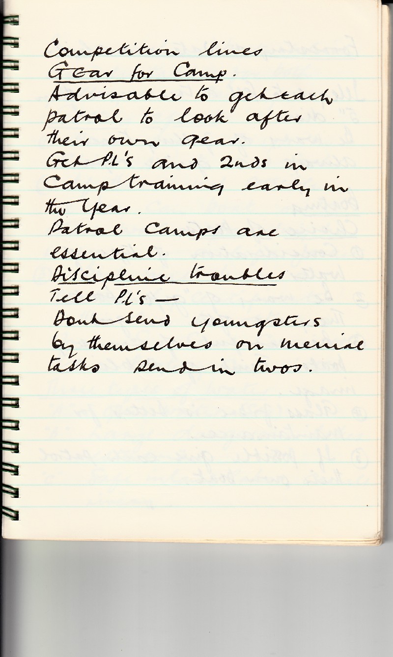Gilwell Notebook