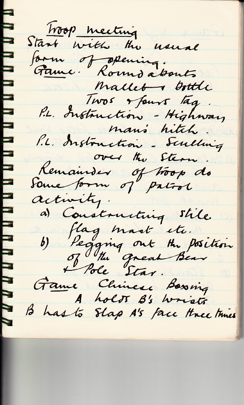 Gilwell Notebook