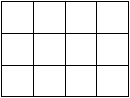 3x4 grid