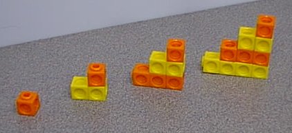 Steps made with Multilink cubes