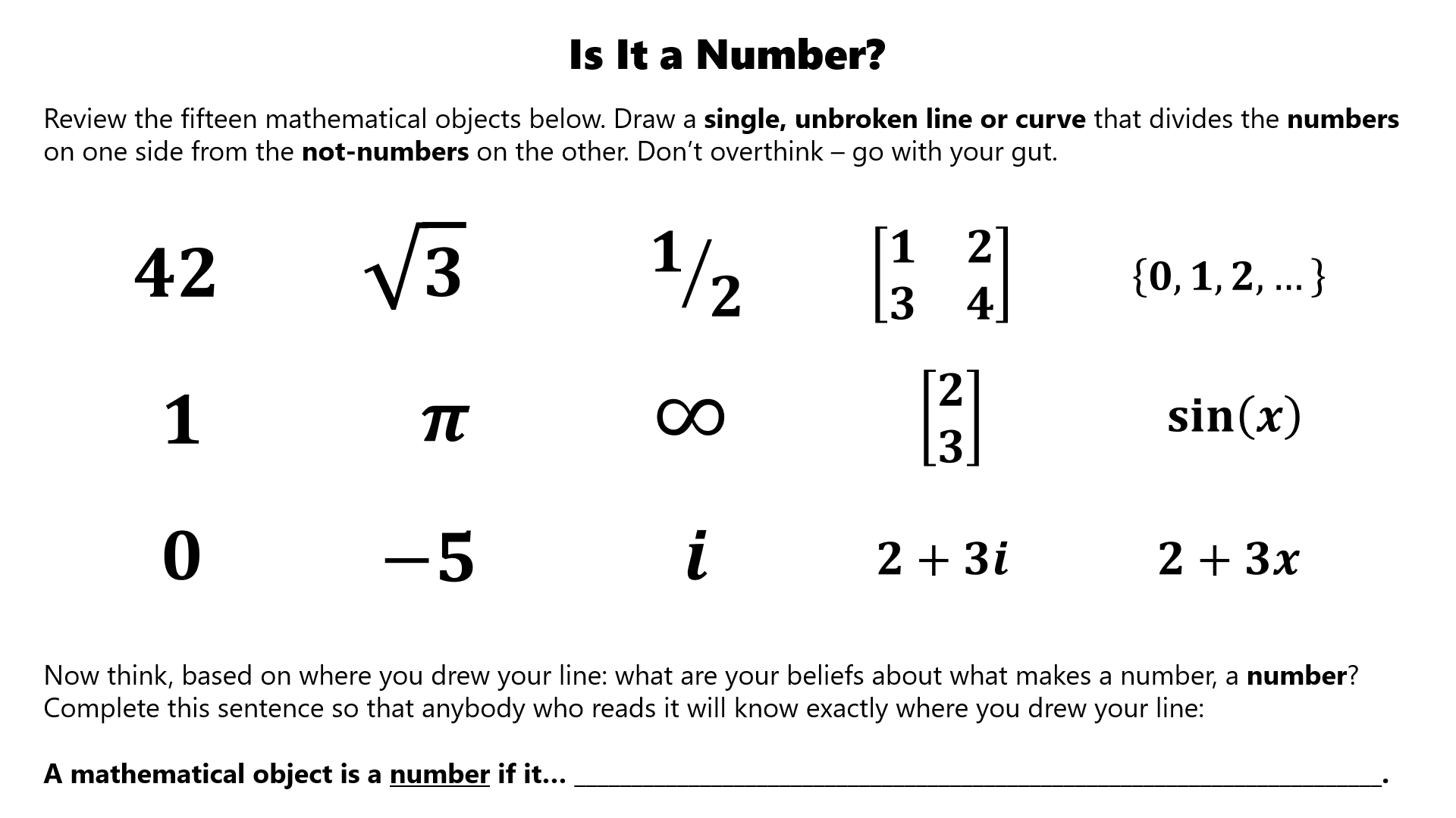 Is it a number?