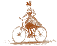 Lady on a bike
