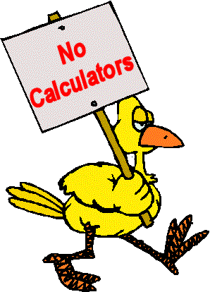 No Calculator