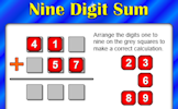 Nine Digit Sum