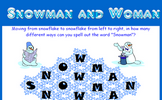 Snowman and Woman