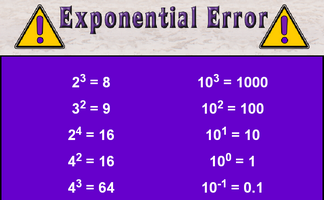 Exponential Error