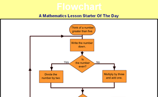 Flow Chart Starter Activity