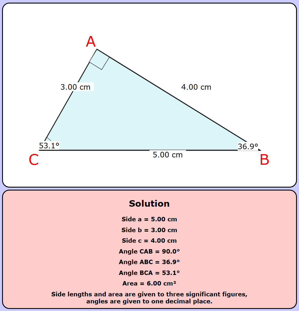 Example Solved Triangle