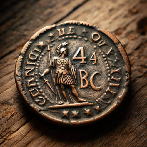 A coin from 44BC