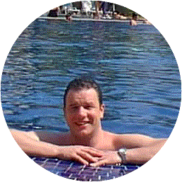 Andy in pool