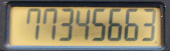 Calculator display